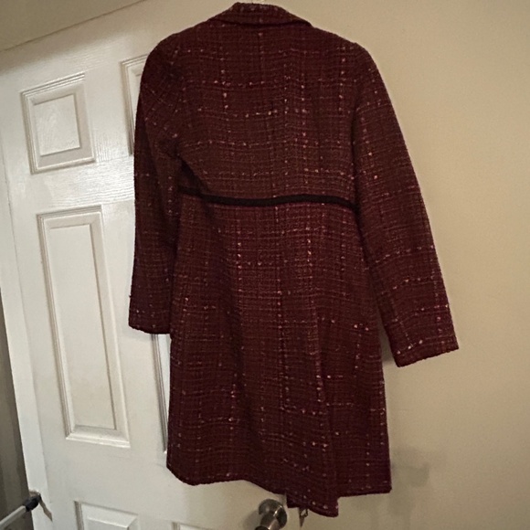 Max Studio - long tweed jacket - pink/maroon - Picture 3 of 3